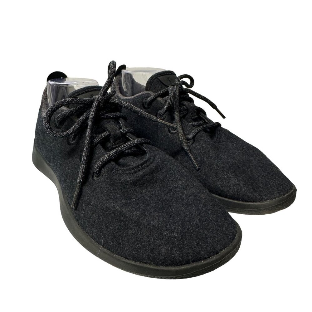Allbirds Wool Runners Sneaker Mens Size 9 Black Merino Wool Low Top Shoes - Picture 10 of 15